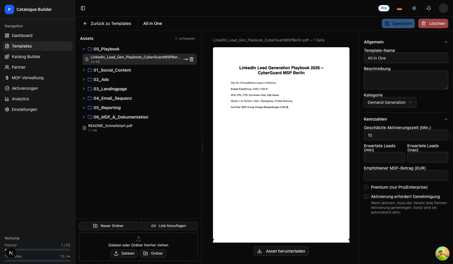 Partner Catalogue Builder – Vorschau 3